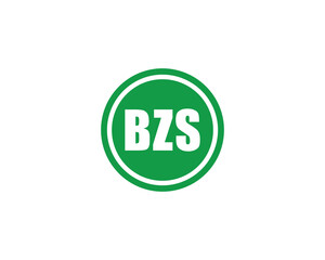 BZS logo design vector template. BZS