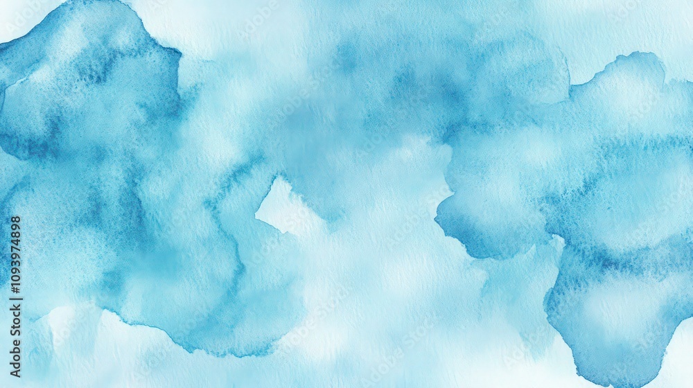 Poster a soft, pastel blue watercolor background with smooth textures and subtle variations in shade, creat