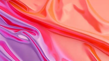 Obraz premium Abstract colorful fabric texture with smooth folds.