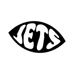 Jets Vector Design on White Background