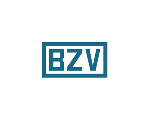 BZV logo design vector template. BZV