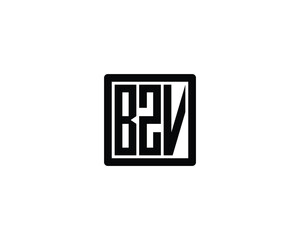 BZV logo design vector template. BZV