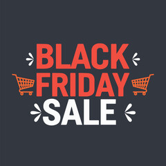 black friday sale banner vector