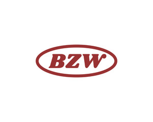 BZW logo design vector template. BZW