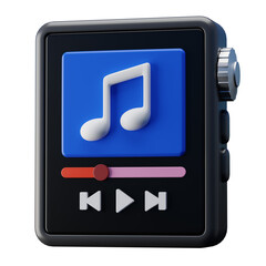 Device Audio Player 3D Illustration