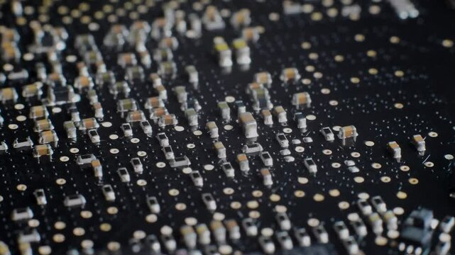 ICs on the motherboard, capacitors, various devices on the motherboard	