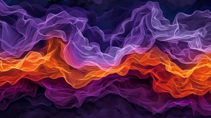 Obraz premium Abstract waves of color in vibrant hues.