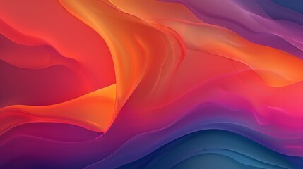 Abstract waves of vibrant colors flowing smoothly.