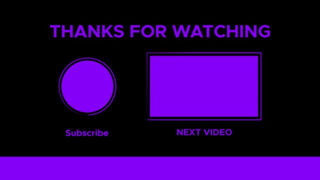 Dynamic YouTube End Screen Animation,Engaging YouTube Outro Animation for Creators,Creative End Screen Animation for YouTube Videos,Professional YouTube Outro Animation Template