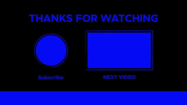 Dynamic YouTube End Screen Animation,Engaging YouTube Outro Animation for Creators,Creative End Screen Animation for YouTube Videos,Professional YouTube Outro Animation Template