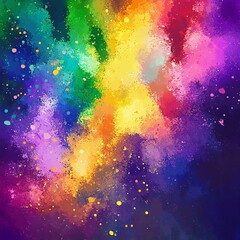 Mardi Gras Digital Watercolor Background