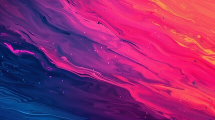 Vibrant abstract waves in pink and blue hues.