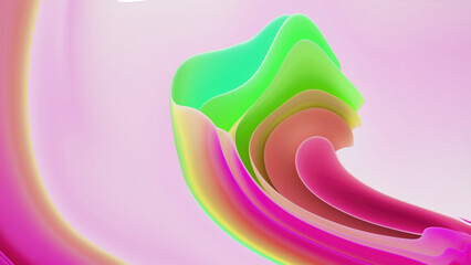 Abstract Background With Colorful Wave Gradient. Suitable For Your Design Ad, Banner, Cover Page.