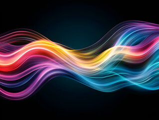 Holographic neon background ,Colorful psychedelic abstract. Pastel color waves for background