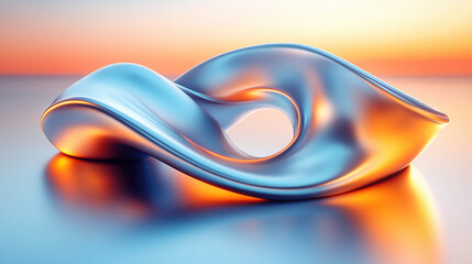 A highly detailed, ultra-smooth texture with soft waves and folds in a holographic. The image captures a serene, flowing motion, with a glossy, reflective surface that adds depth and elegance 