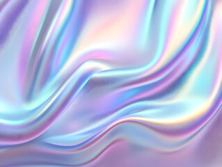 Obraz premium Holographic neon background ,Colorful psychedelic abstract. Pastel color waves for background