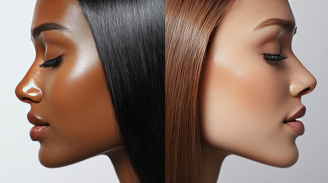 A keratin hair straightening treatment that smooths and strengthens hair, reducing frizz and leaving it sleek, shiny, and manageable for weeks, with long-lasting straight results