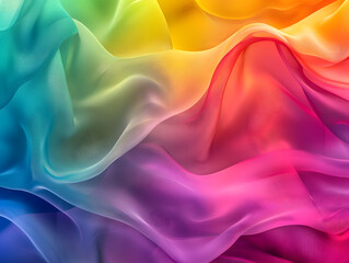 Fototapeta premium Holographic neon background ,Colorful psychedelic abstract. Pastel color waves for background