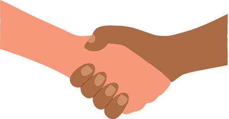 vector illustration of shaking hands