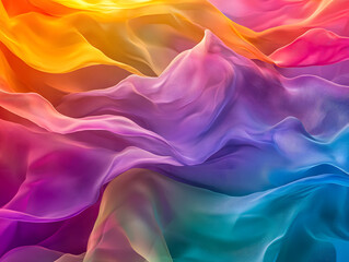 Fototapeta premium Holographic neon background ,Colorful psychedelic abstract. Pastel color waves for background