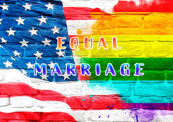 The poster is meant to promote the idea of equal marriage for all people