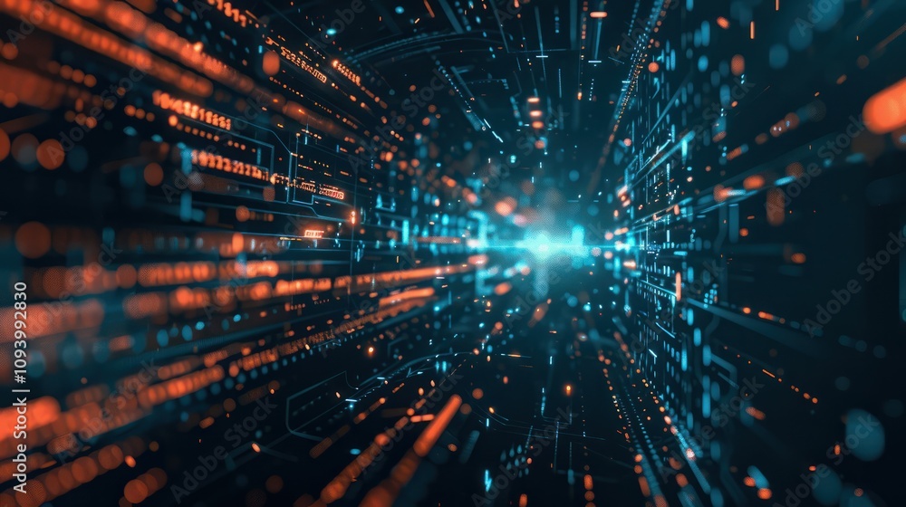 Poster abstract background with a futuristic modern tech background