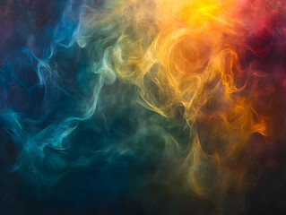 Fototapeta premium Holographic neon background ,Colorful psychedelic abstract. Pastel color waves for background.