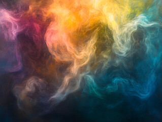 Fototapeta premium Holographic neon background ,Colorful psychedelic abstract. Pastel color waves for background.