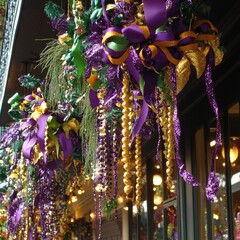 Obraz premium Mardi gras decorations in New Orleans