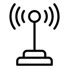 Antenna outline icon used for enhancing RC signal strength