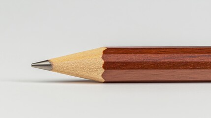 Fototapeta premium Close-Up of a Wooden Pencil with Eraser Off