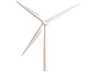 White Wind Turbine Against a Clear Sky Showcasing Renewable Energy Solutions and Sustainable Technology for a Greener Future
