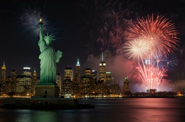 fireworks over the river
