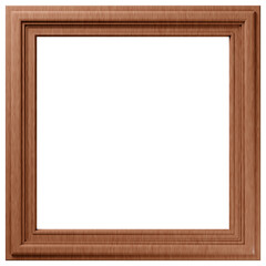 3D素材_木製の額縁_四角