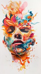 Abstract Portrait: A Dreamlike Exploration of the Human Form