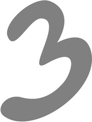 number 3, nomor urut 3