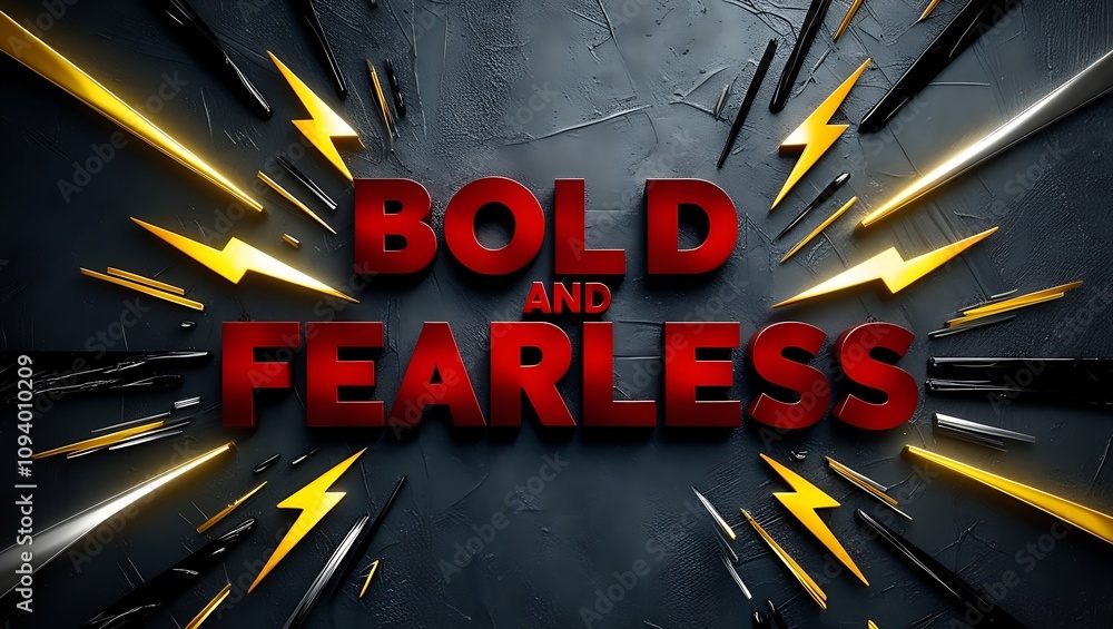 Poster 3d rendered text 