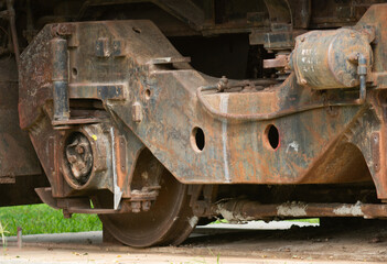Museum of parked trains in La Plancha park