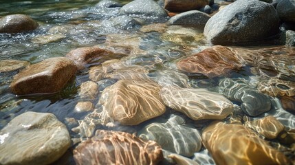 Fototapeta premium Clear River Water