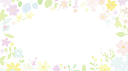 Obraz premium frame of flowers