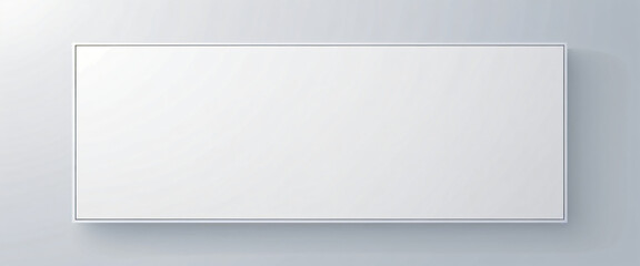 Obraz premium blank paper on the white wall with a white thin border, framed placeholder for text