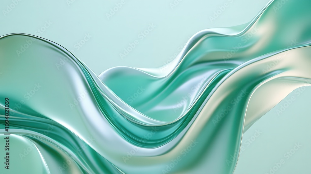 Aufkleber dynamic helix shapes with polished and frosted finishes in 3d