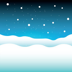 Vector illustrations of a winter landscape covered with snow. Winter Background for Christmas. Xmas background. Happy New Year 2025.