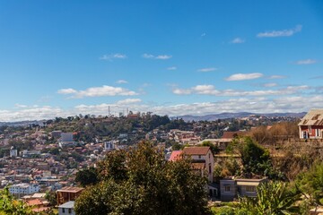 Panoramic View of Antananarivo City in Madagascar