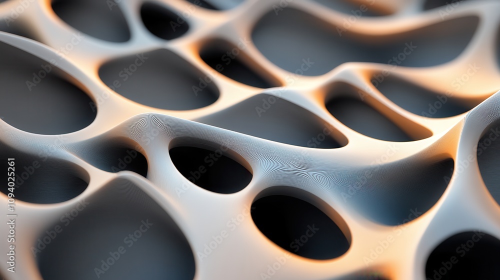 Poster striking fractal patterns with metallic pewter and steel effects in 3d