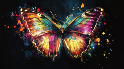 Vibrant Butterfly Artwork