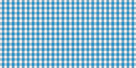 Naklejka premium Classic Blue and White Gingham Checkered Pattern Texture for Fabric, Design, and Background Use