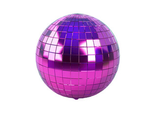 Bright Reflective Purple Disco Ball Sphere