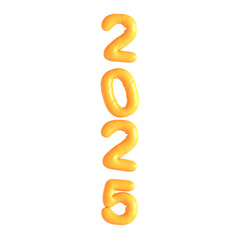 2025 vertical 3d icon illustration 