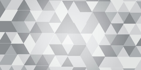 	
Geometric modern square vector surface square triangle creative pattern. White and gray texture art banner, web and template low polygon background.